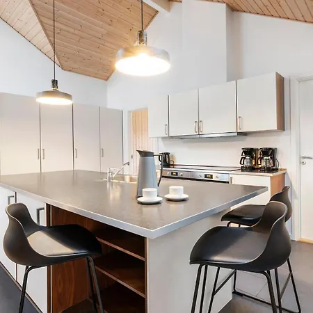 Beach Front Home In Lokken With Sauna