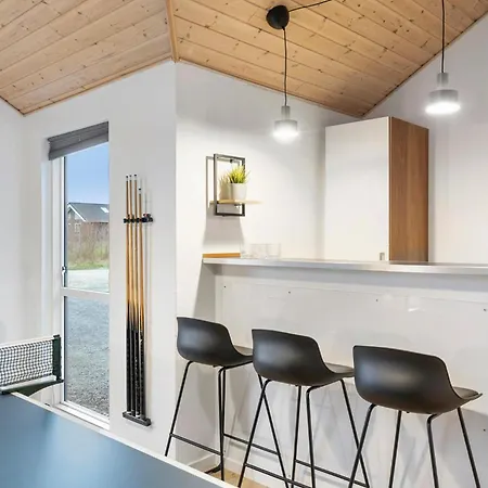 Beach Front Home In Lokken With Sauna *